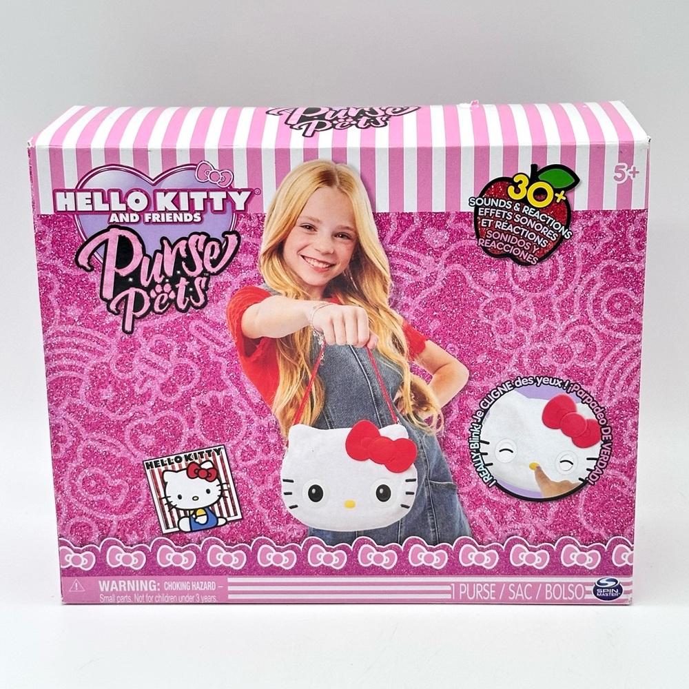 Sanrio Hello Kitty Interactive Pet Toy & Crossbody Purse, Over 30 Sounds